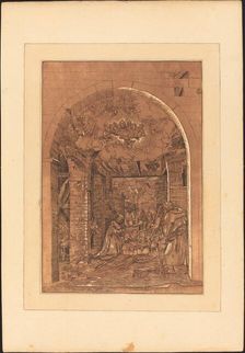 The Adoration of the Shepherds, published 1782. Creator: Johann Gottlieb Prestel