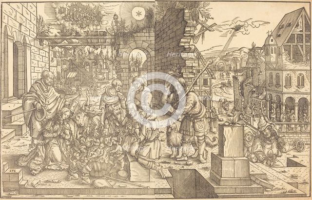The Adoration of the Shepherds, probably 1530/1540. Creator: Master of the Adoration of the Shepherds.