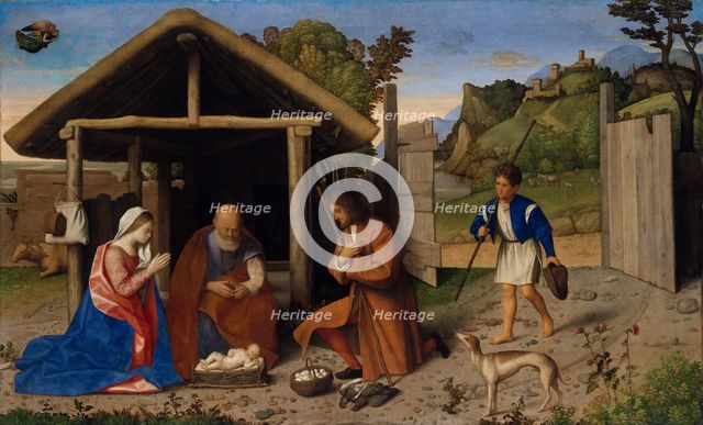 The Adoration of the Shepherds, probably after 1520. Creator: Vincenzo Di Biagio Catena.