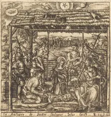 The Adoration of the Shepherds, probably c. 1576/1580. Creator: Leonard Gaultier