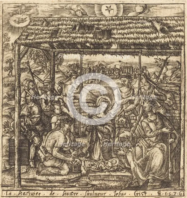 The Adoration of the Shepherds, probably c. 1576/1580. Creator: Leonard Gaultier.