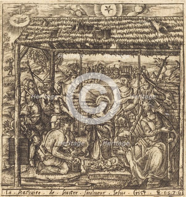 The Adoration of the Shepherds, probably c. 1576/1580. Creator: Leonard Gaultier.