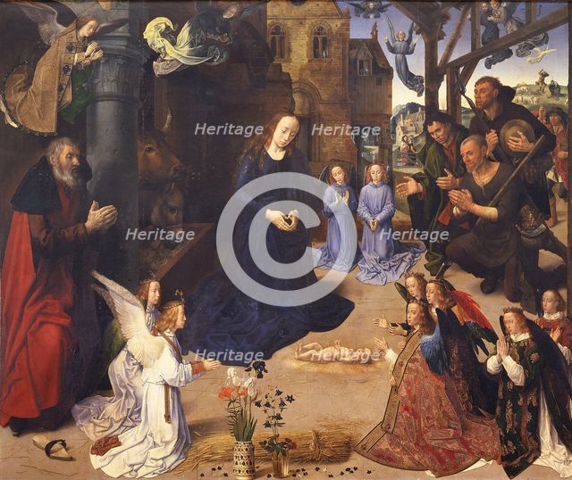 The Adoration of the Shepherds (The Portinari Triptych), ca 1478. Artist: Goes, Hugo, van der (1435-1482)