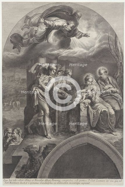 The Adoration of the Shepherds, with God the Father overhead, 1754-1802. Creator: Gaetano Gandolfi.