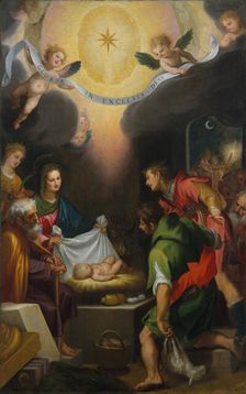 The Adoration of the Shepherds with Saint Catherine of Alexandria, 1599. Creator: Lodovico Cigoli