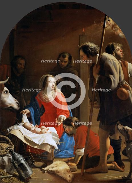 The Adoration of the Shepherds with Saint Francis of Assisi.