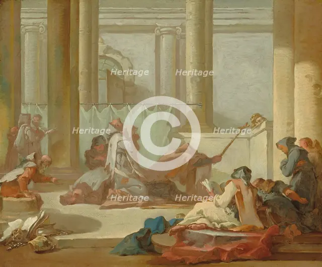 The Adoration of the Skulls, c. 1733/1734. Creator: Michel-Francois Dandre-Bardon.