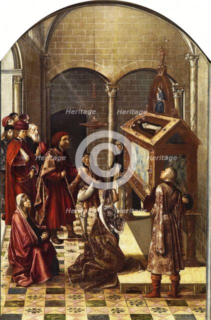The Adoration of the Tomb of Saint Peter Martyr, between c1493 and c1499. Creator: Pedro Berruguete.