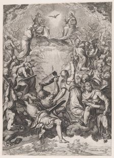 The Adoration of the Trinity, 1566. Creator: Cornelis Cort