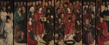 The Adoration of Saint Vincent (Polyptych), c 1450. Creator: Gonçalves, Nuno (active 1445-1480)