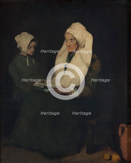 'The admonition', 1823-1892. Creator: Theodule Ribot.