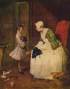 The Admonition 18th century. Artist: Jean-Simeon Chardin