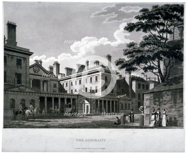 The Admiralty, Whitehall, Westminster, London, 1795. Artist: Anon