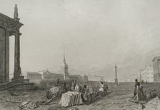 The Admiralty building square, Saint Petersburg, Russia, 1839. Creator: Augustin François Lemaitre