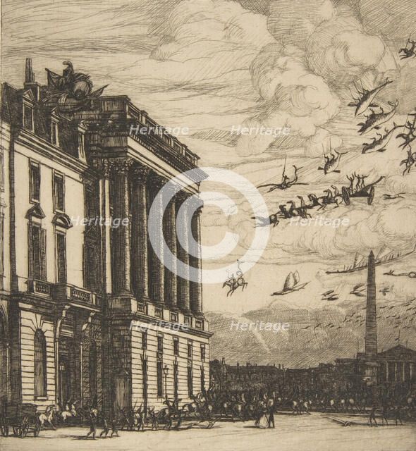 The Admiralty, Paris, 1865. Creator: Charles Meryon.