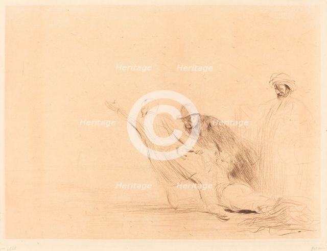 The Adulteress (third plate, 1910. Creator: Jean Louis Forain.