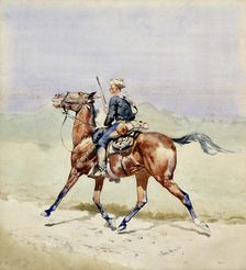 The Advance Guard, ca. 1888. Creator: Frederic Remington
