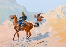 The Advance-Guard, or The Military Sacrifice (The Ambush), 1890. Creator: Frederic Remington