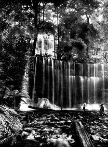 The Advance of Tasmania: Russell's Falls, showing average flow of water during summer season, 1898. Creator: Unknown