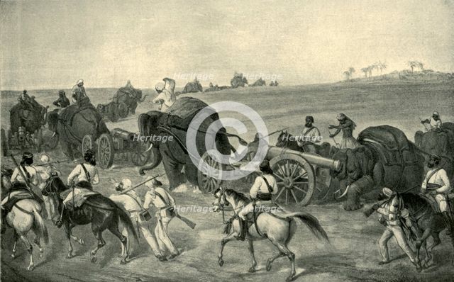 'The Advance of the Siege Train to Delhi', 1857, (1901). Creator: George Francklin Atkinson.
