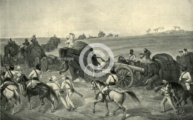 'The Advance of the Siege Train to Delhi', 1857, (1901). Creator: George Francklin Atkinson.