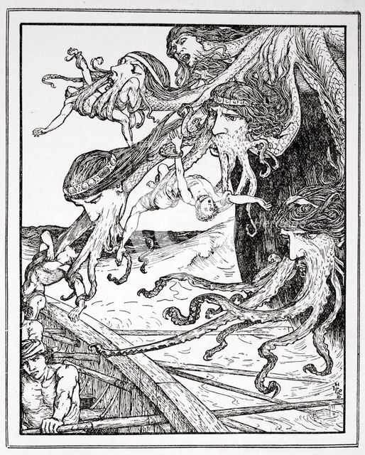 'The Adventure with Scylla', 1926.  Creator: Henry Justice Ford.
