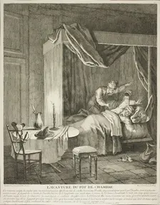 The Adventure of the Chamber Pot, plate four from Scènes du Roman Comique, n.d. Creator: Jean-Baptiste Oudry