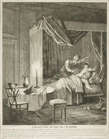 The Adventure of the Chamber Pot, plate four from Scènes du Roman Comique, n.d. Creator: Jean-Baptiste Oudry