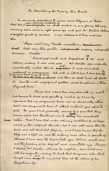 "The Adventure of the Missing Three Quarter", by Sir Arthur Conan Doyle, c1904. Creator: Arthur Conan Doyle
