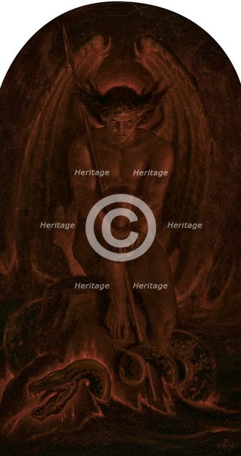 The Adversary: where "the worms that eat them do not die, and the fire is not quenched.", 1876. Creator: Paton, Sir Joseph Noel (1821-1901).
