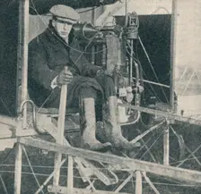 The aeroplane that made the first flight of a circular mile in Great Britain, c1909 (c1937)