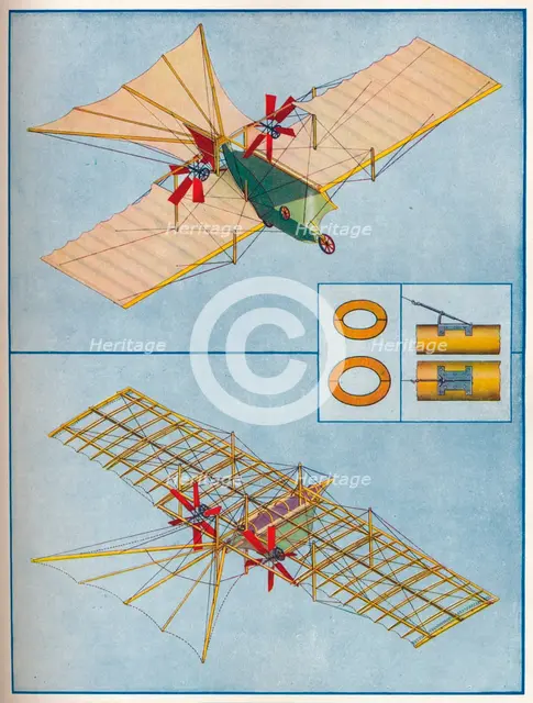 The aeroplane proposed by Henson in his patent of 1842, c1936 (c1937). Artist: Unknown.