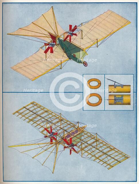 The aeroplane proposed by Henson in his patent of 1842, c1936 (c1937). Artist: Unknown.