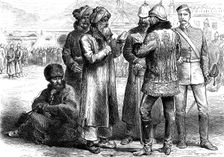 The Afghan War: a sketch in General Sir F. Roberts's head-quarters, Sherpore Cantonments, 1880. Creator: Unknown
