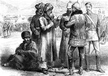 The Afghan War: a sketch in General Sir F. Roberts's head-quarters, Sherpore Cantonments, 1880. Creator: Unknown