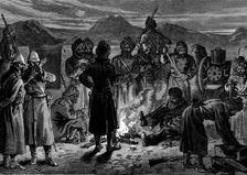 The Afghan War: defence of the British position at Sherpore, Cabul - the Gatling Gun bastion, 1880. Creator: Unknown