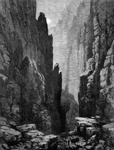 The Afghan War: the Chunari Pass through the Khoord Cabul Range, 1880. Creator: William James Palmer