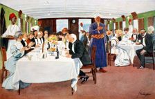 The After-dinner Speech 1908. Creator: Lance Thackeray