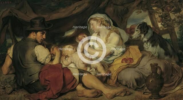 The afternoon rest, 1878. Creator: Hans Canon.