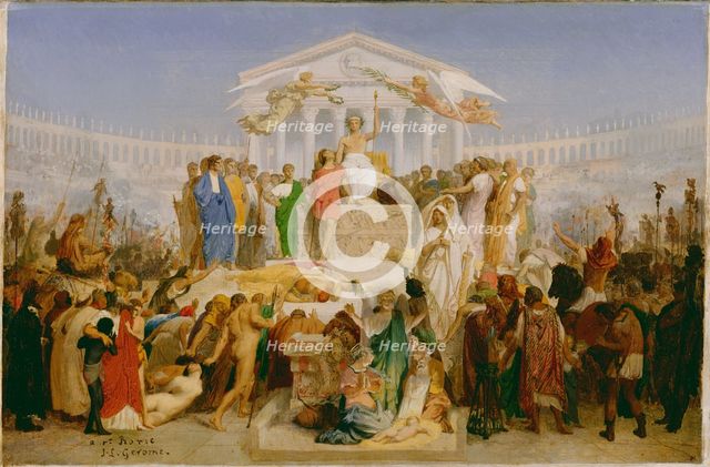 The Age of Augustus, the Birth of Christ, about 1852-1854. Creator: Jean-Leon Gerome.