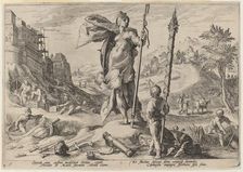 The Age of Bronze, 1589. Creator: Goltzius, Workshop of Hendrick, after Hendrick Gol