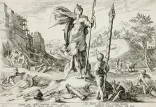 The Age of Bronze, published 1589. Creator: Hendrik Goltzius