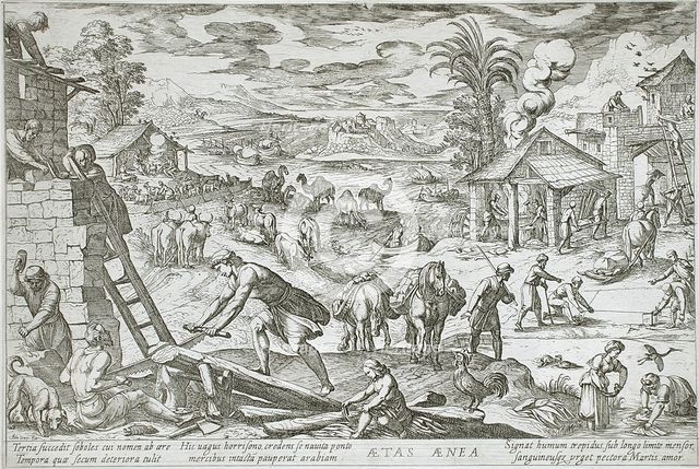 The Age of Copper, 1599. Creators: Antonio Tempesta, Nicolaus van Aelst.