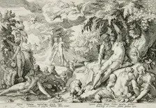 The Age of Gold, published 1589. Creator: Hendrik Goltzius