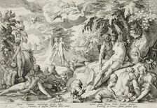 The Age of Gold, published 1589. Creator: Hendrik Goltzius