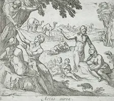 The Age of Gold, published 1606. Creators: Antonio Tempesta, Wilhelm Janson