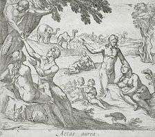 The Age of Gold, published 1606. Creators: Antonio Tempesta, Wilhelm Janson