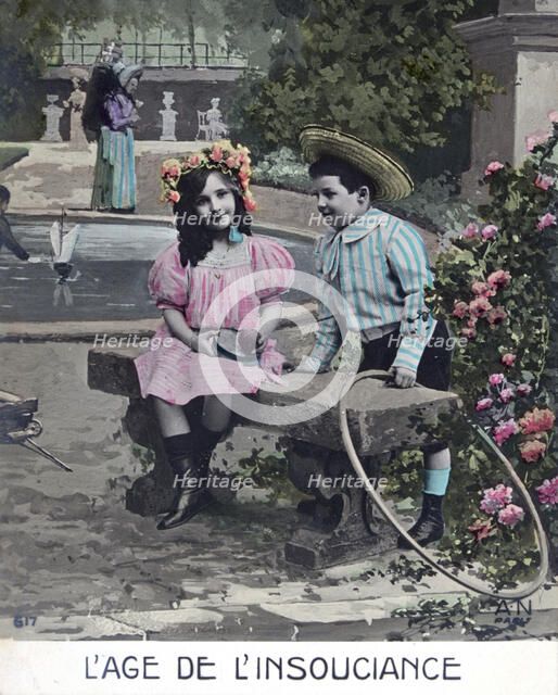'The age of Innocence', French Postcard, c1900. Artist: Unknown