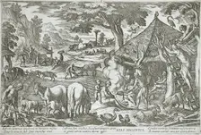 The Age of Silver, 1599. Creators: Antonio Tempesta, Nicolaus van Aelst