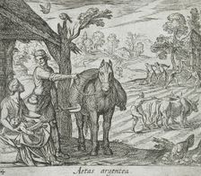 The Age of Silver, published 1606. Creators: Antonio Tempesta, Wilhelm Janson